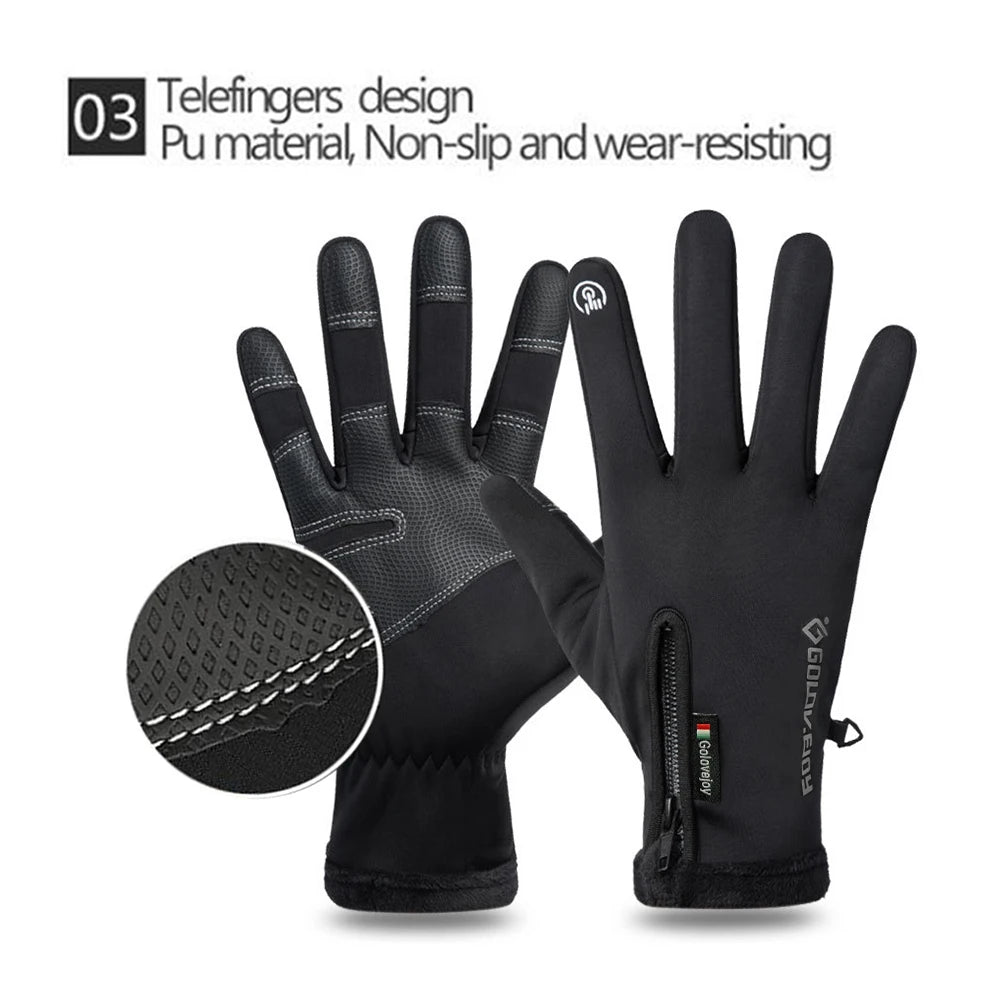 Winter Thermal Waterproof Motorcycle Gloves