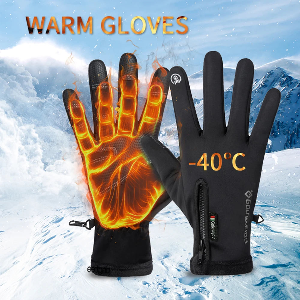 Winter Thermal Waterproof Motorcycle Gloves